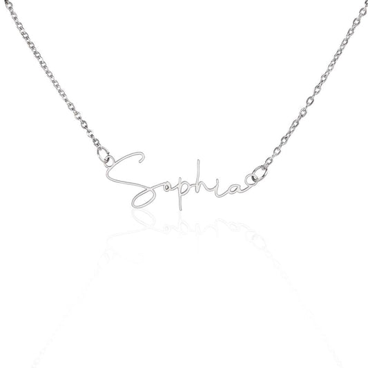 Custom Script Name Necklace