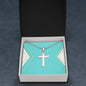Stainless Cross Necklace with Ball Chain