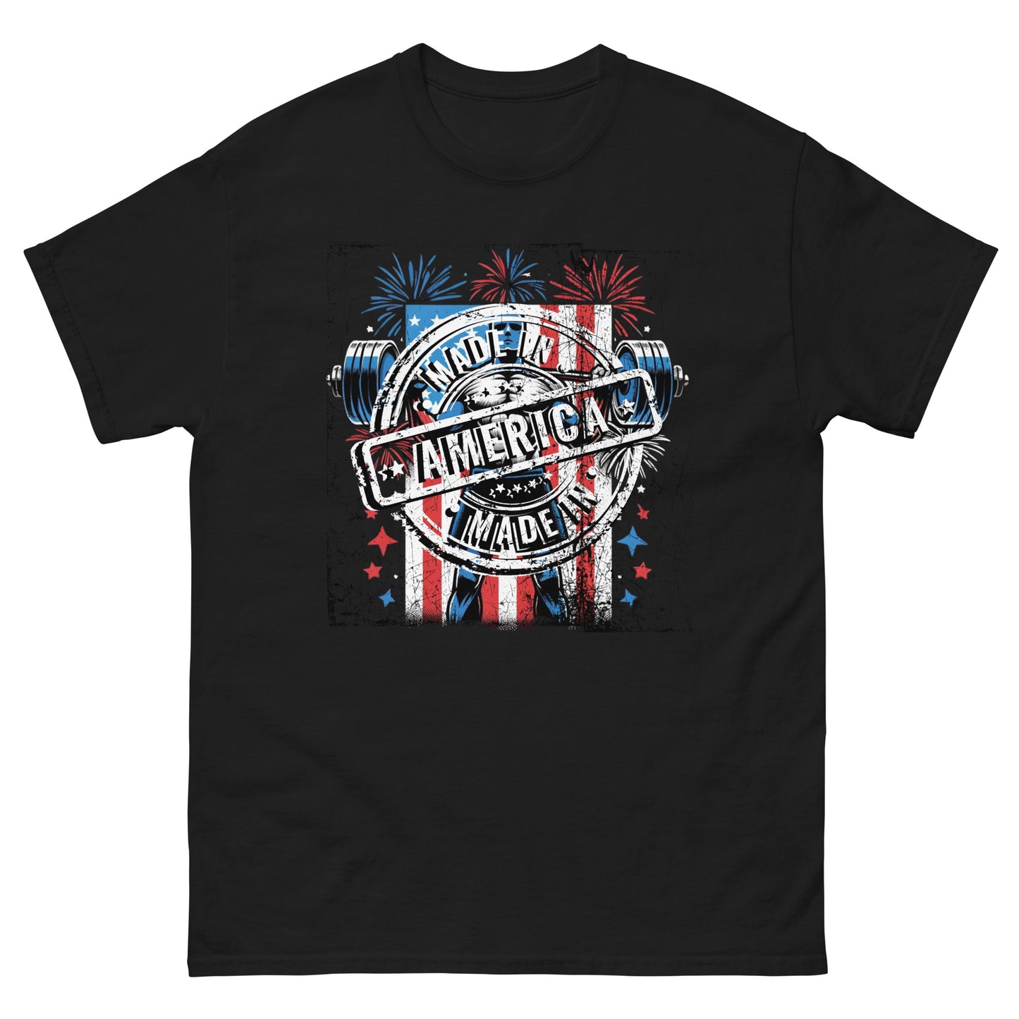 Made in America Patriotic Muscle Tee - Black