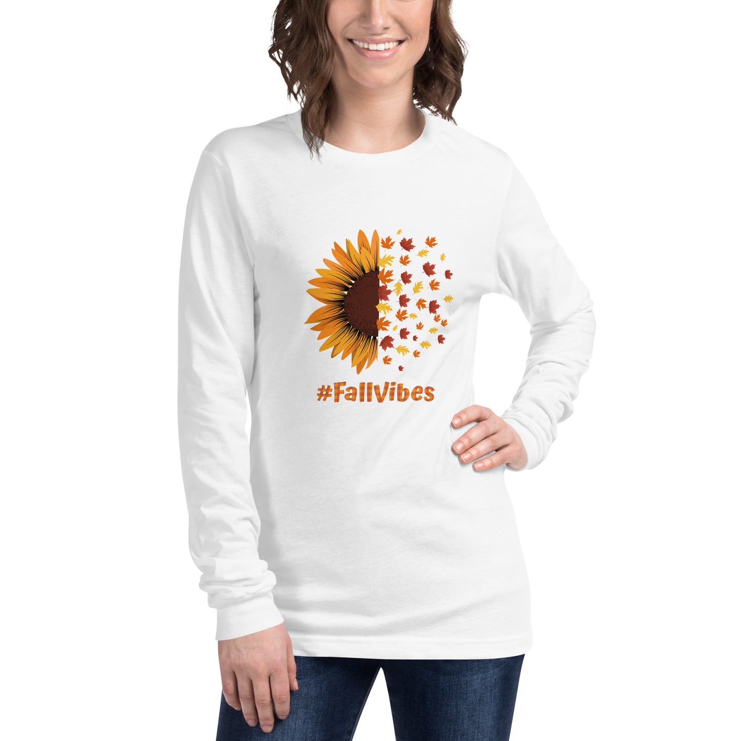 #FallVibes Long Sleeve Tee Shirt