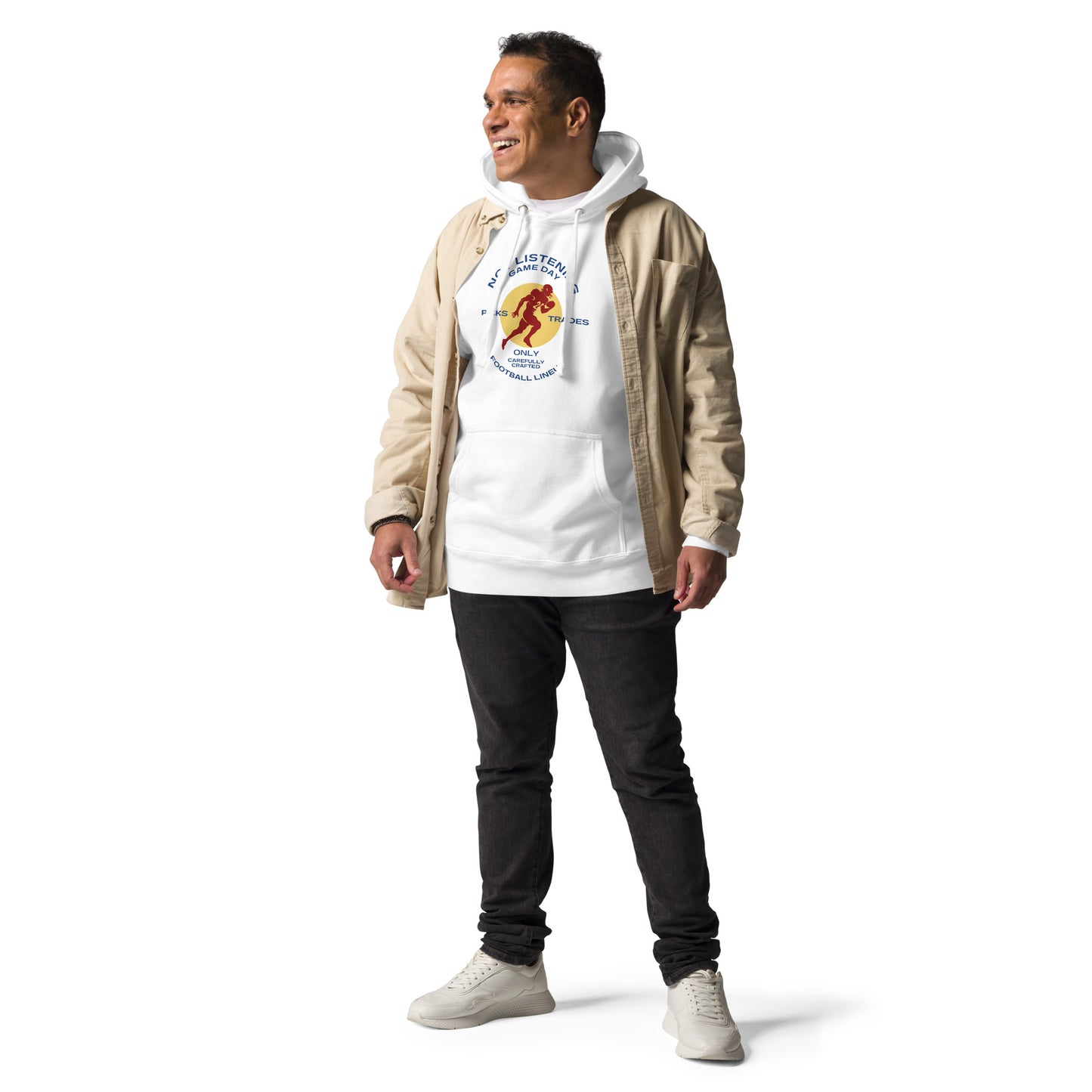 No escuchar el día del juego sudadera con capucha unisex