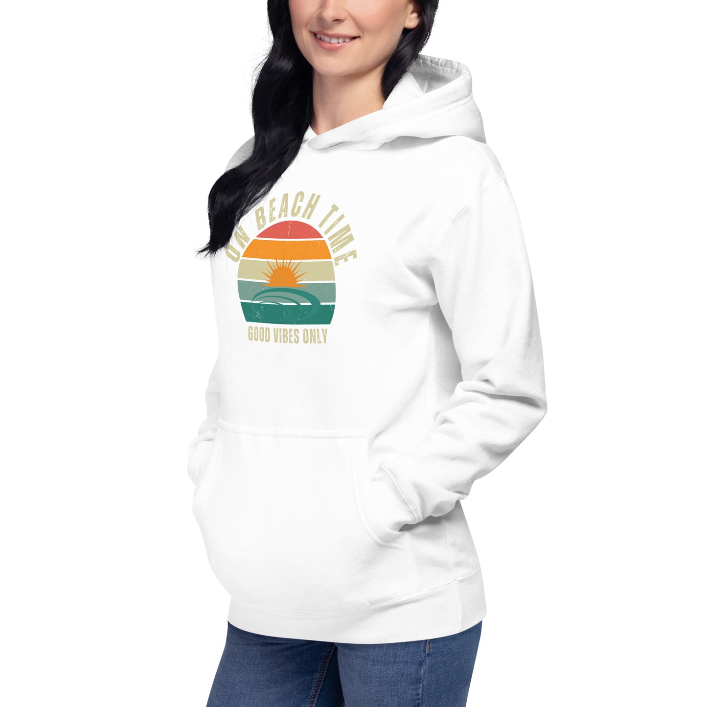 On Beach Time - Good Vibes Only Unisex Hoodie