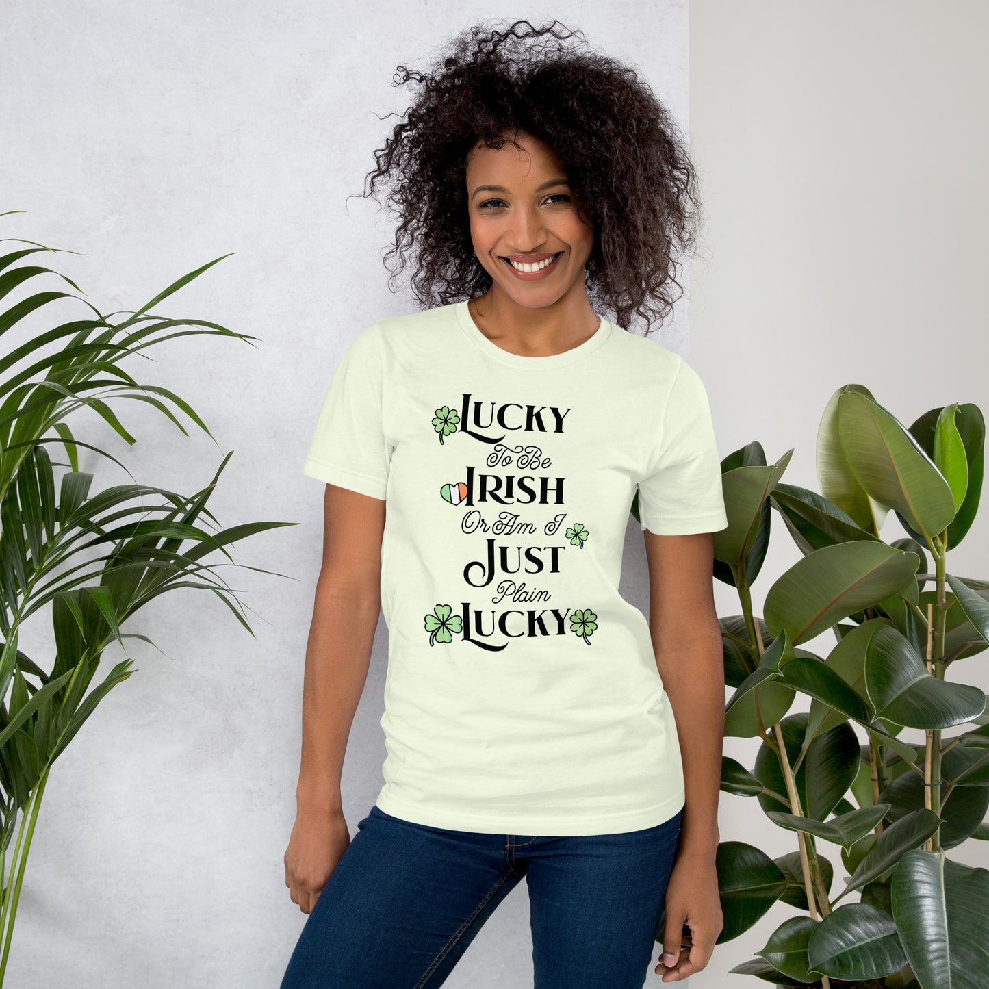 Irish Charm Lucky - Unisex Tee Shirt - Feminine Twist