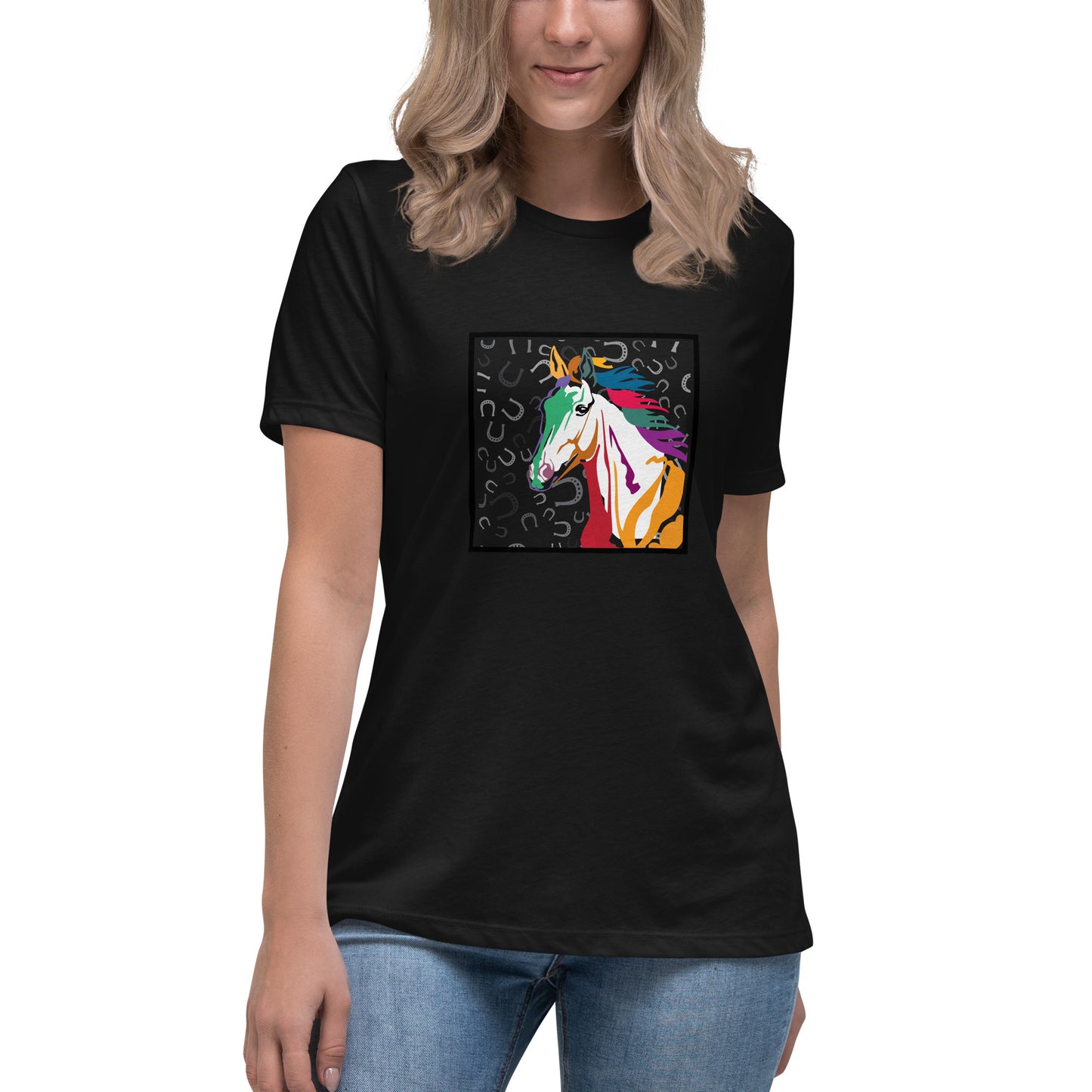 Camiseta de mujer Rainbow Horse of Luck