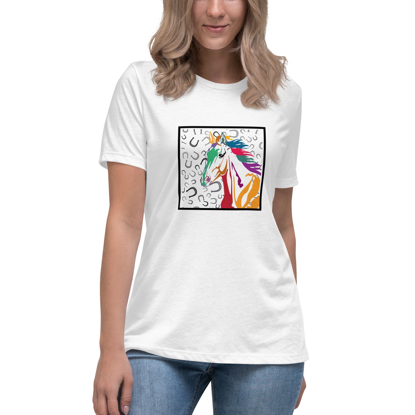Camiseta de mujer Rainbow Horse of Luck
