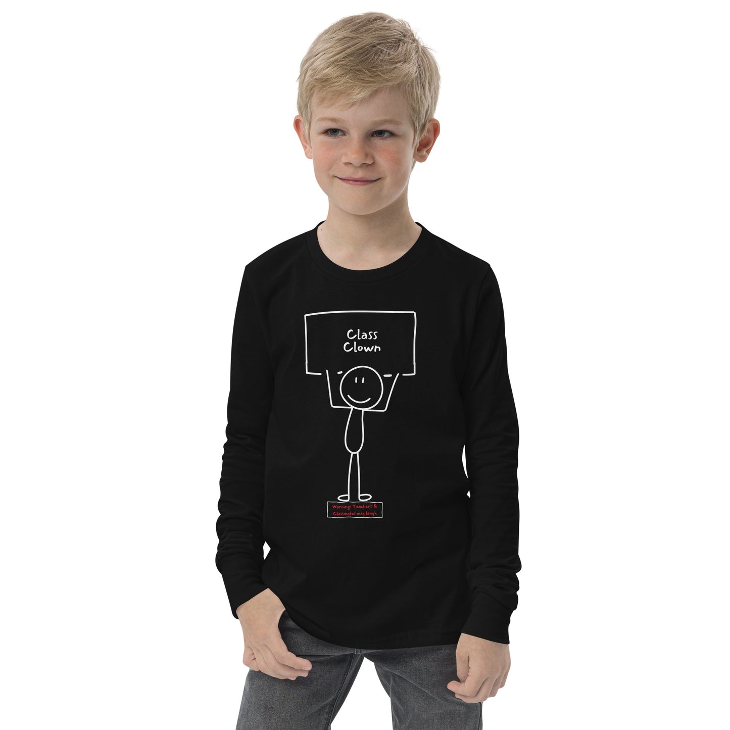 Class Clown - Youth Long Sleeve Tee Shirt