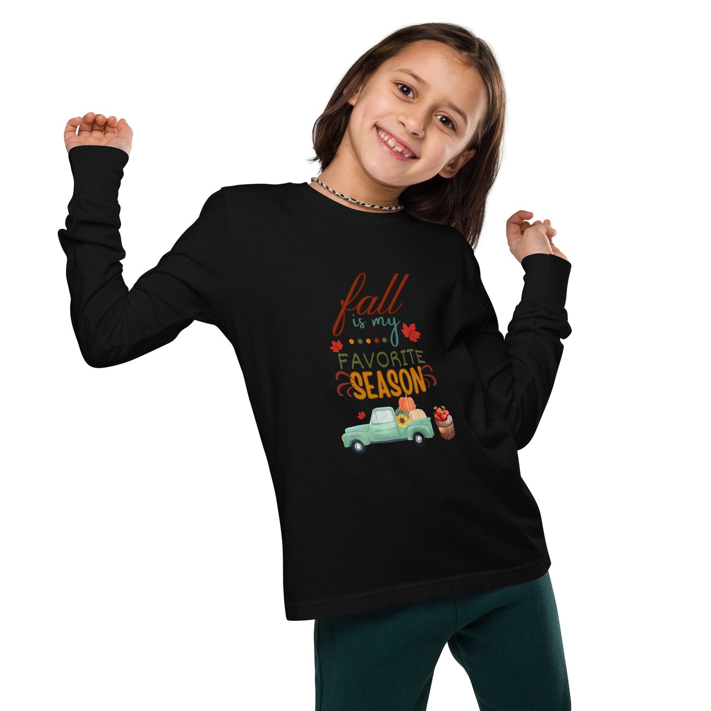 El otoño es mi estación favorita - Camiseta de manga larga para jóvenes
