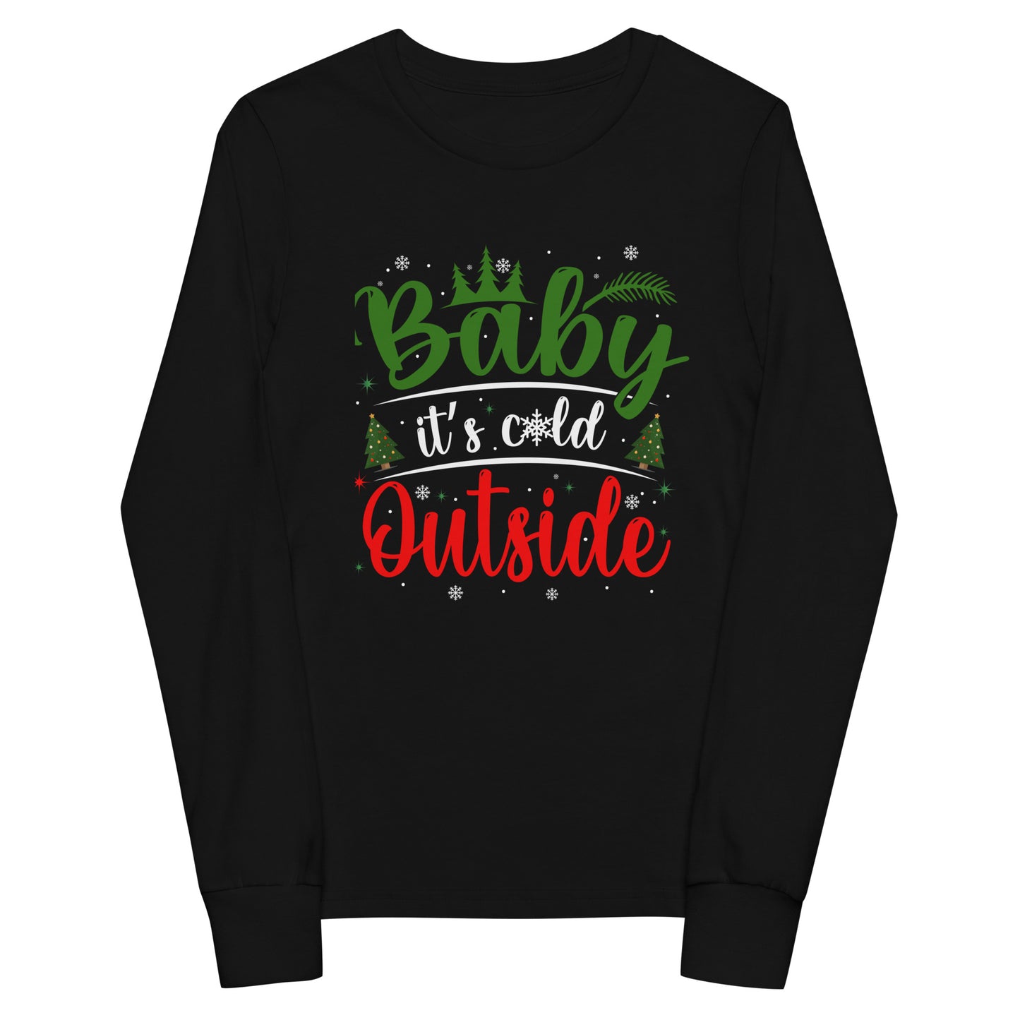 Cozy 'Baby It's Cold Outside' Kids Long Sleeve Tee