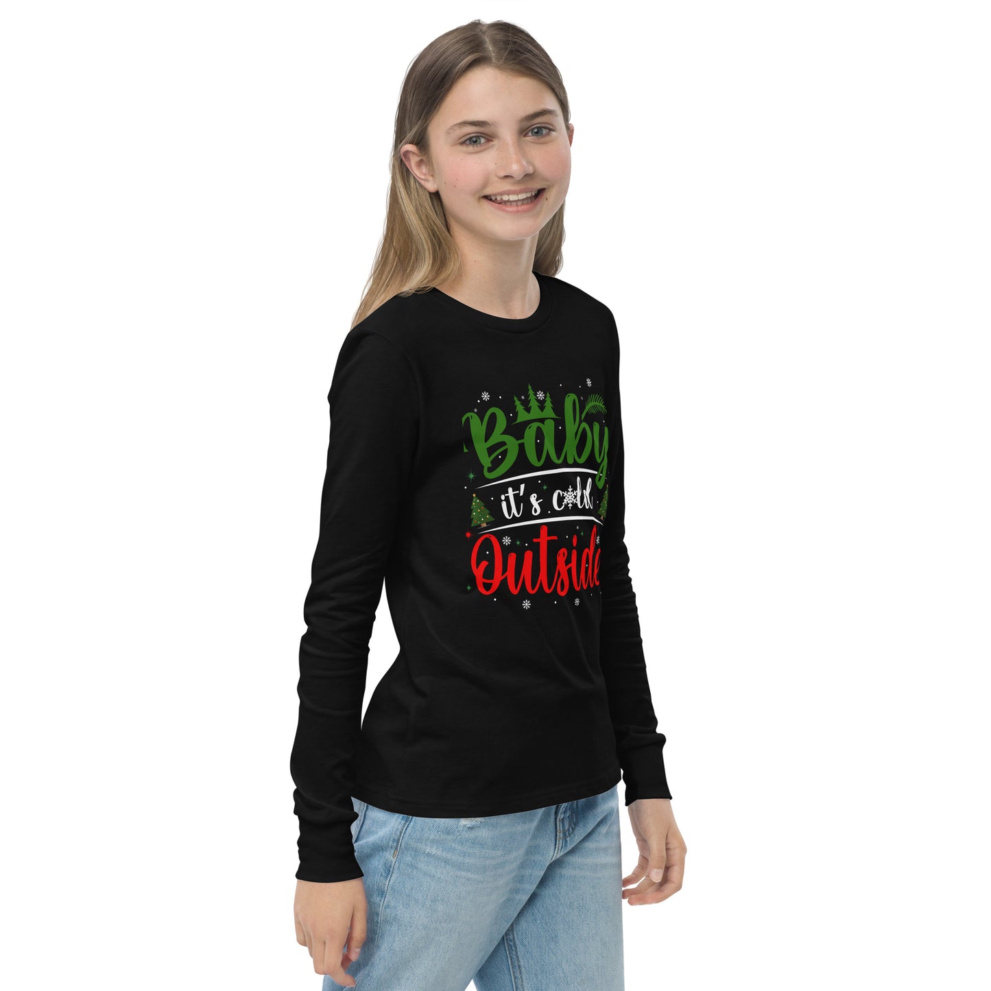 Cozy 'Baby It's Cold Outside' Kids Long Sleeve Tee