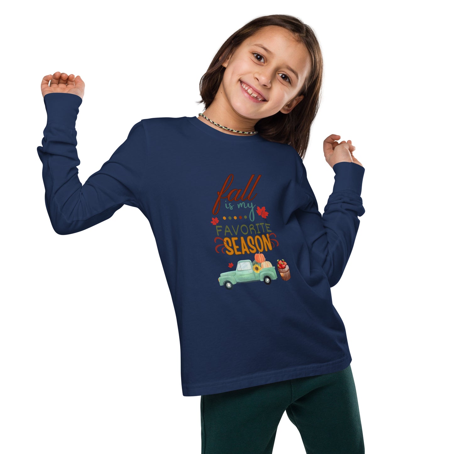 El otoño es mi estación favorita - Camiseta de manga larga para jóvenes