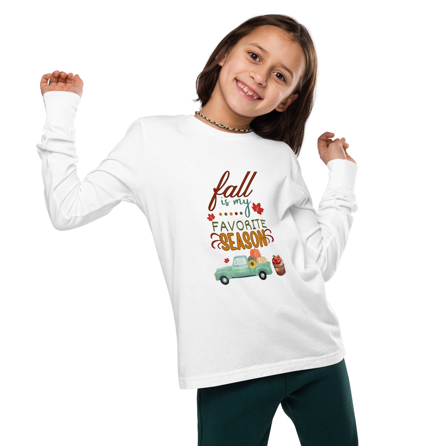 El otoño es mi estación favorita - Camiseta de manga larga para jóvenes
