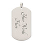 Promise Me quote from Mom & Dad - Dog Tag