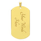 Promise Me quote from Mom & Dad - Dog Tag