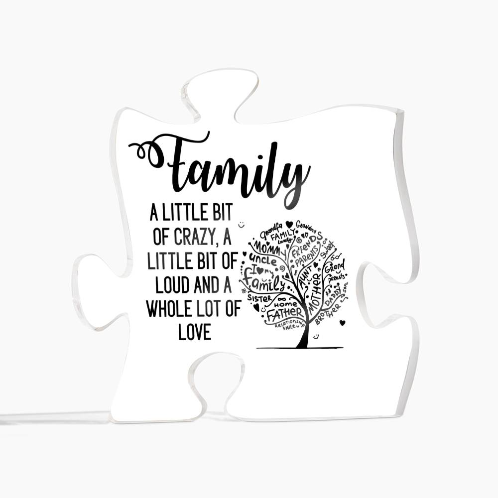 Family Love Square Acrylic Puzzle A Centerpiece of Home and Heart