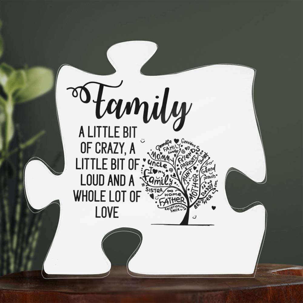 Family Love Square Acrylic Puzzle A Centerpiece of Home and Heart