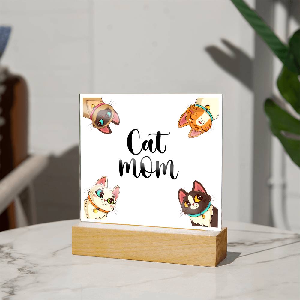 Cat Mom Sign