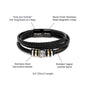 Love You Forever Men's Bracelet - Beard boyfriend message box