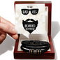 Love You Forever Men's Bracelet - Beard boyfriend message box