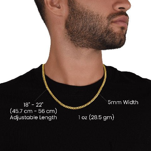 Collar de eslabones cubanos (sin MC)