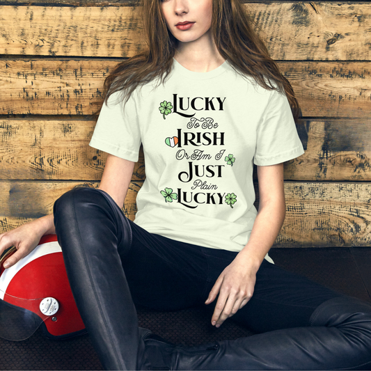 Irish Charm Lucky - Unisex Tee Shirt - Feminine Twist