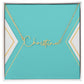 Script Name Necklace in Polished Steel or 18k Gold