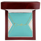 Script Name Necklace in Polished Steel or 18k Gold
