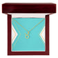 Zodiac Necklace in Polished Steel or 18K Gold Finish
