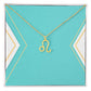 Zodiac Necklace in Polished Steel or 18K Gold Finish