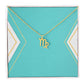 Zodiac Necklace in Polished Steel or 18K Gold Finish