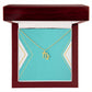 Zodiac Necklace in Polished Steel or 18K Gold Finish