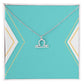 Zodiac Necklace in Polished Steel or 18K Gold Finish
