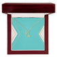 Zodiac Necklace in Polished Steel or 18K Gold Finish