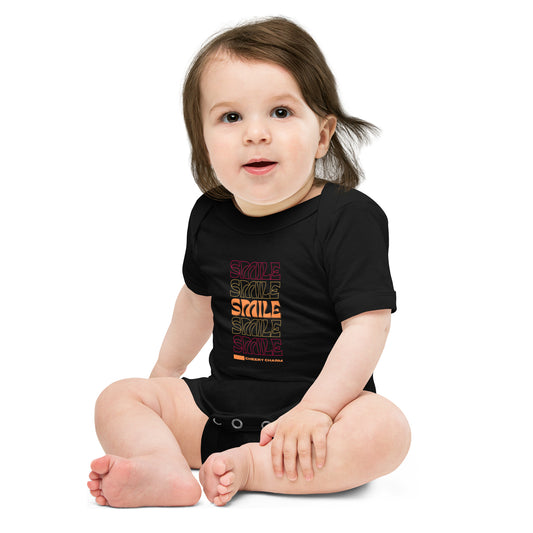 Smile - Cheery Charm  (Retro Style) - Short Sleeve Baby one piece
