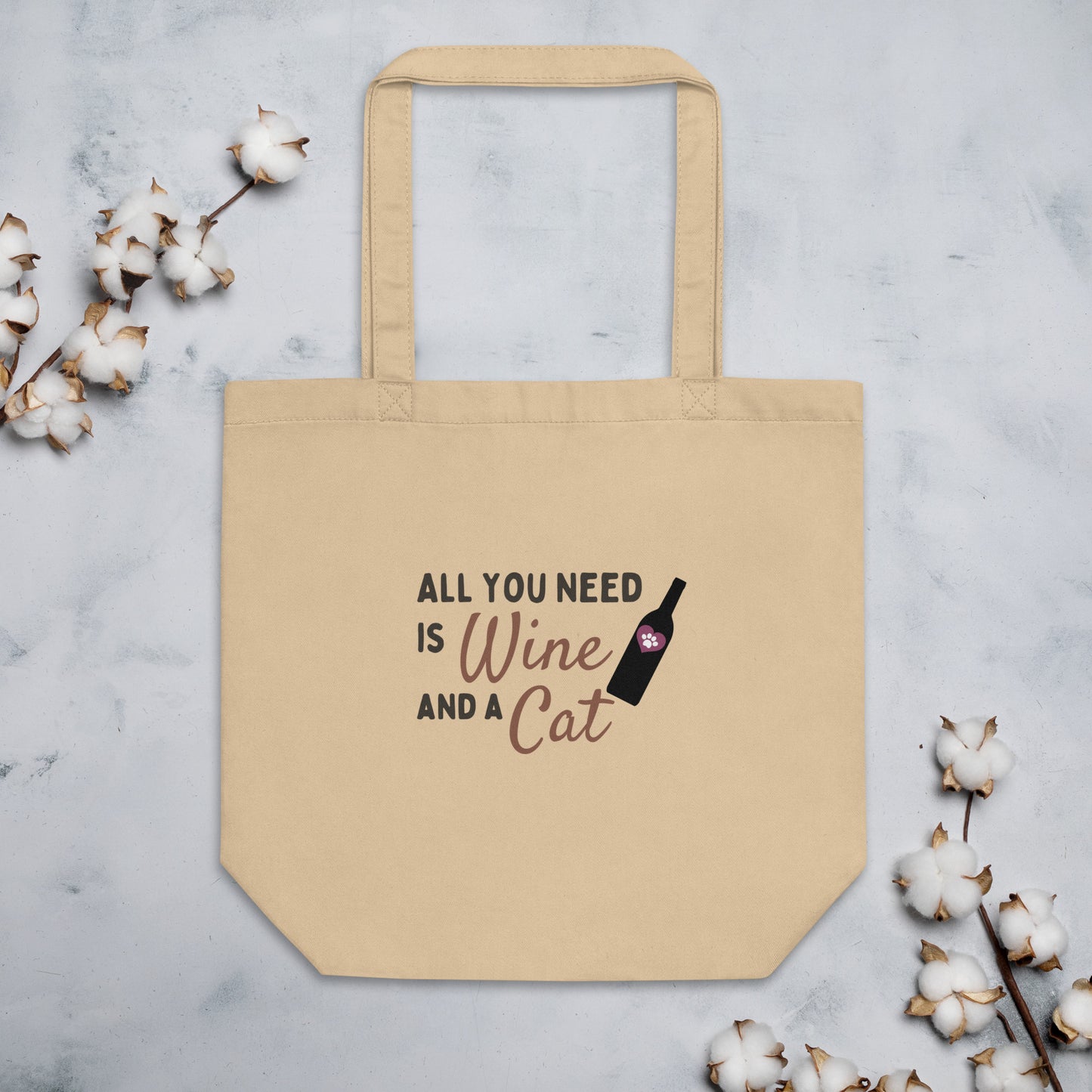 All you need is Wine and a Cat - Tote Bag