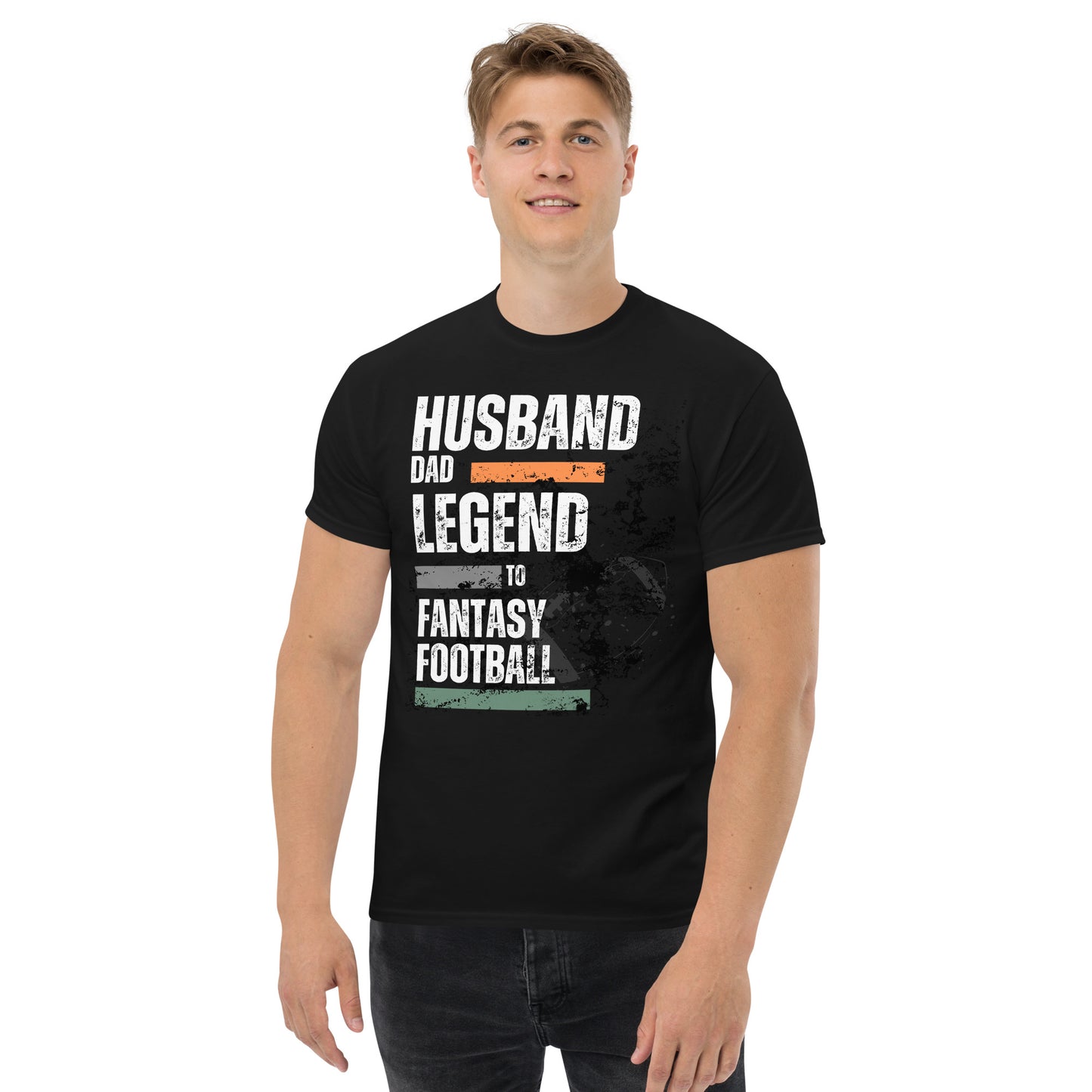 Husband, Dad, Legend to Fantasy Football Men's Tee