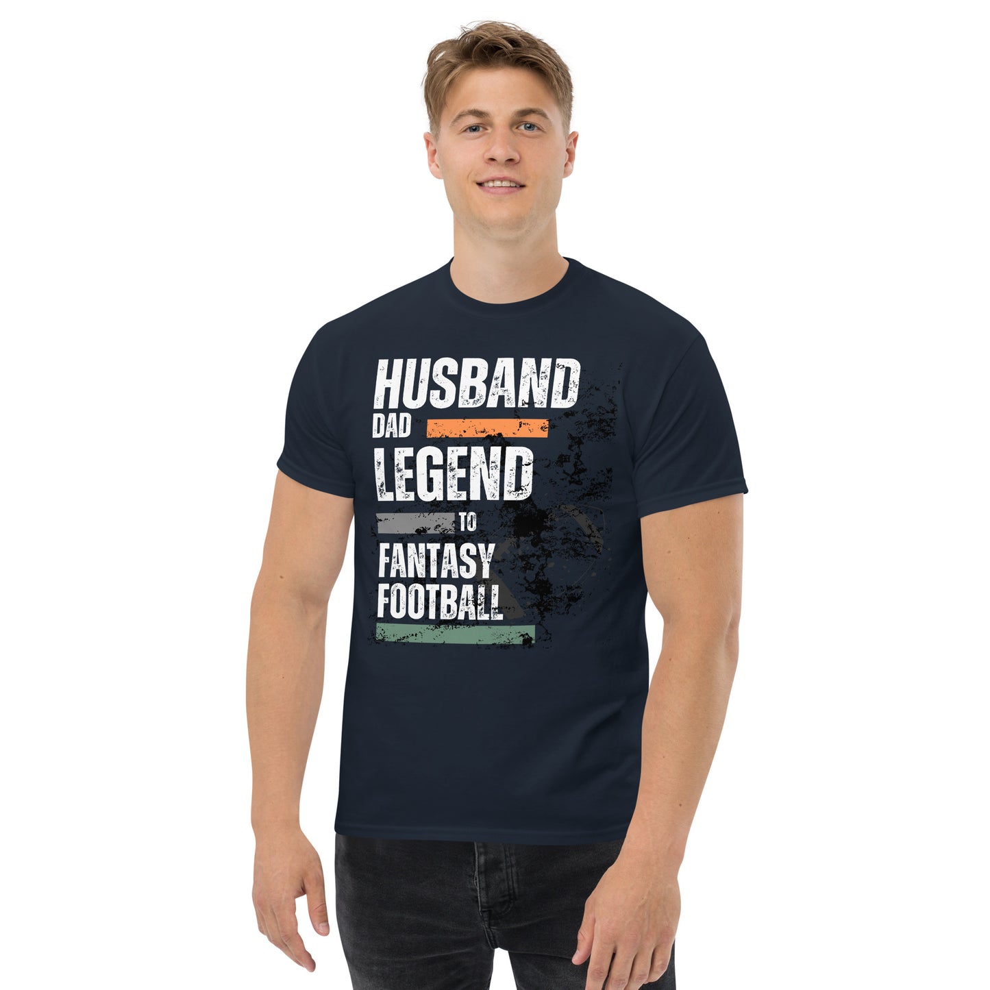 Husband, Dad, Legend to Fantasy Football Men's Tee