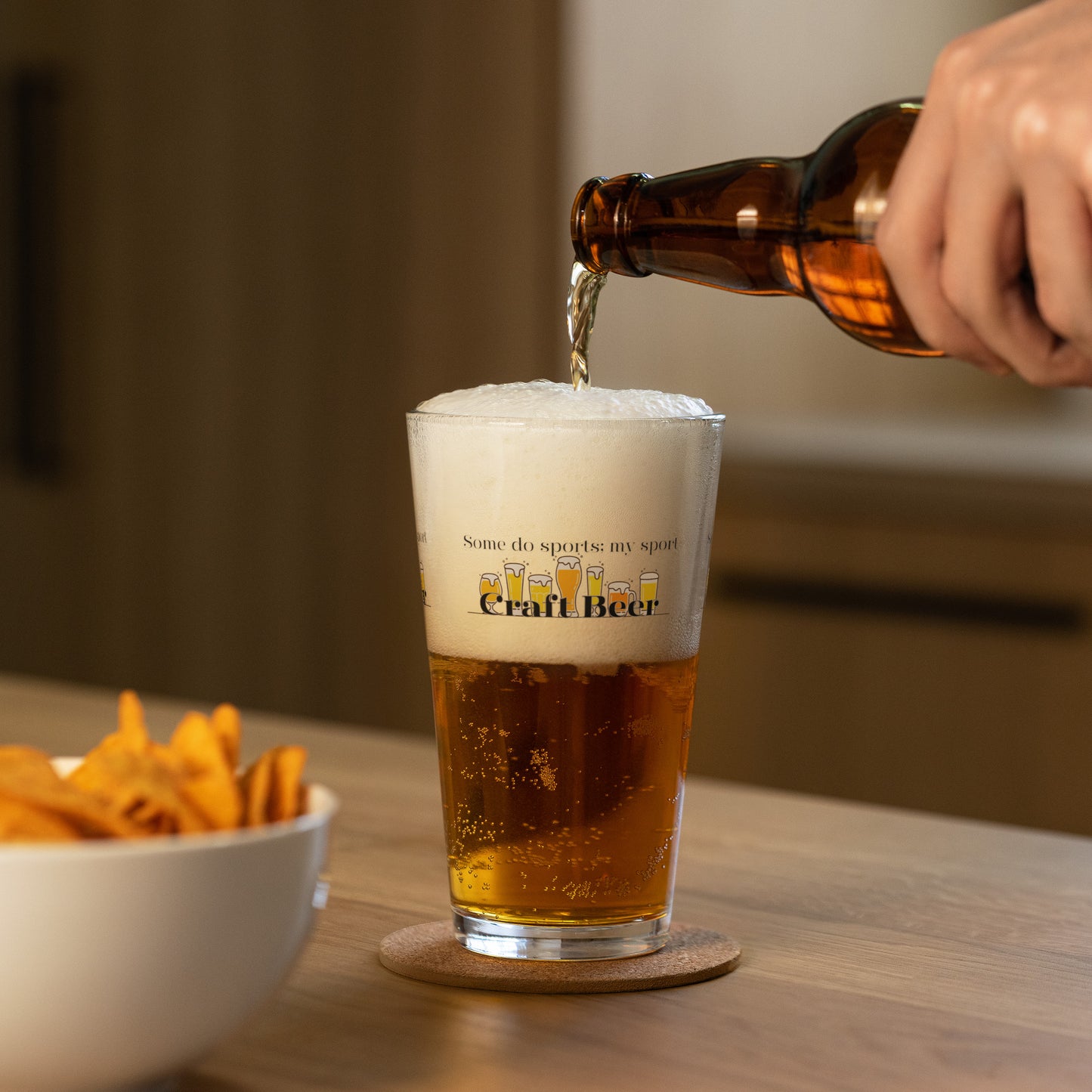 Some do sports; my sport Craft Beer Pint Glass