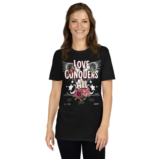 Love Conquers All' Unisex Tee - A Statement of Universal Love