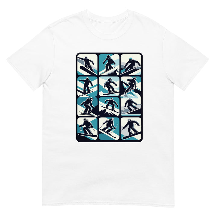 Snowboarder & Skier Enthusiast Short-Sleeve Unisex Tee Shirt
