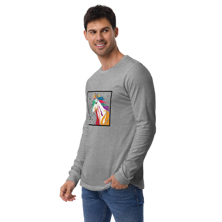 Camiseta de manga larga Rainbow Horse of Luck
