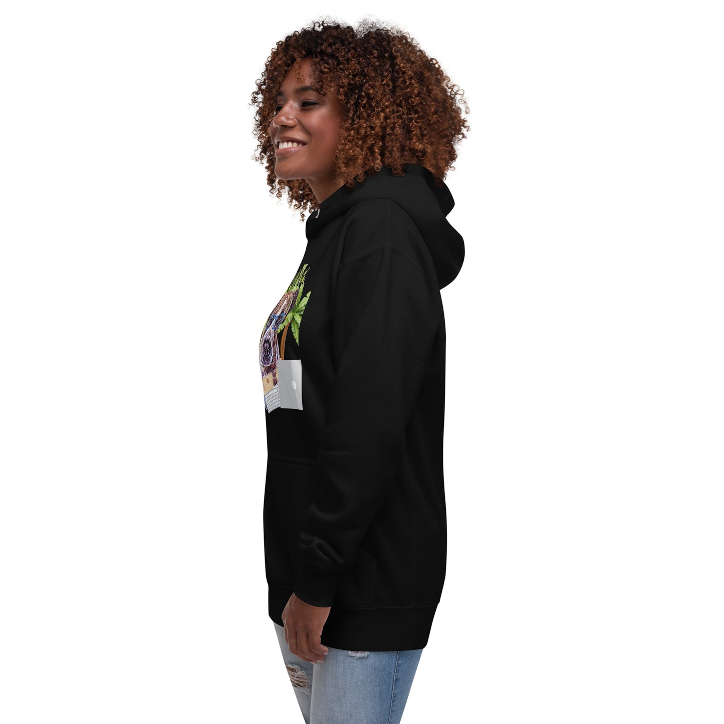 Sudadera con capucha unisex Vida remota
