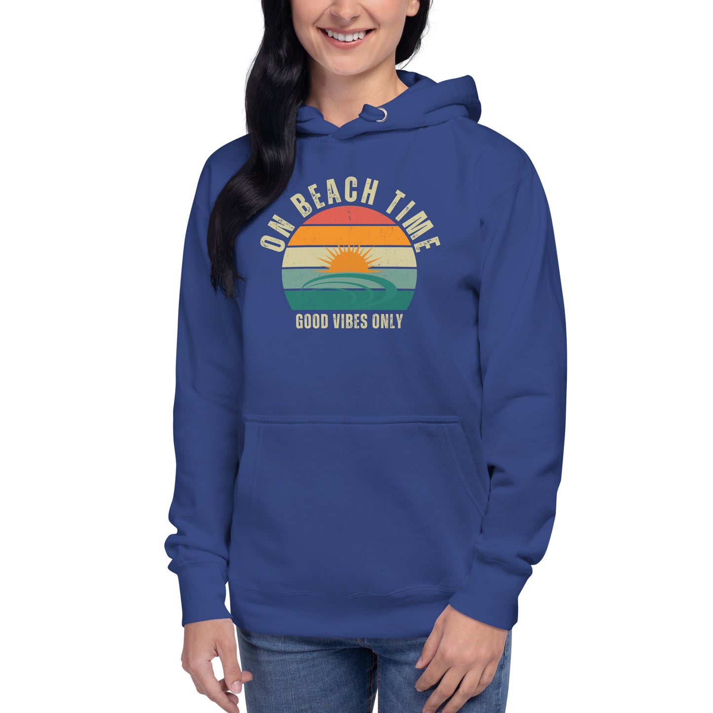 On Beach Time - Good Vibes Only  Unisex Hoodie
