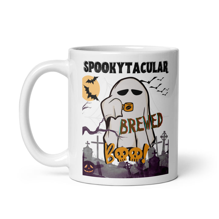 Spookytacular Brewed Boo White Mug