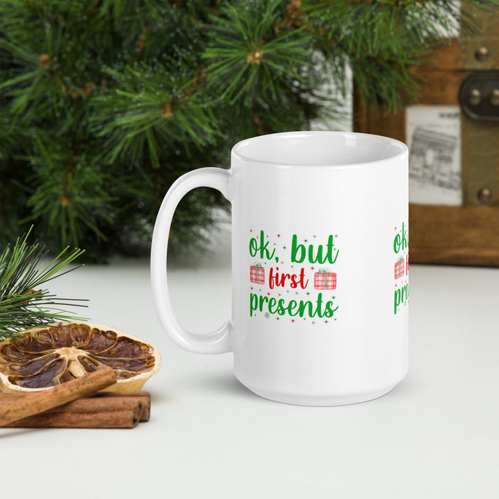 Ok, but first presents White Christmas Mug