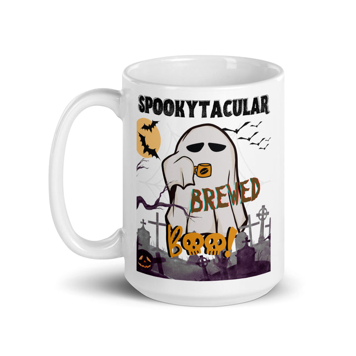 Spookytacular Brewed Boo White Mug