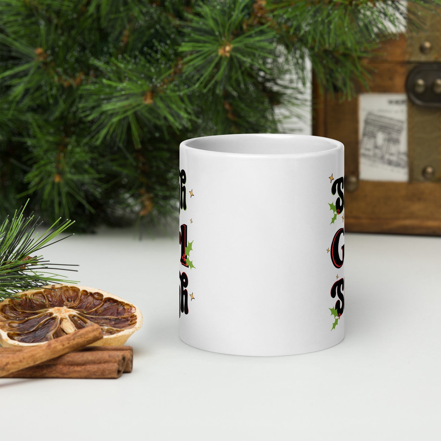 Sleigh Girl Sleigh White Mug