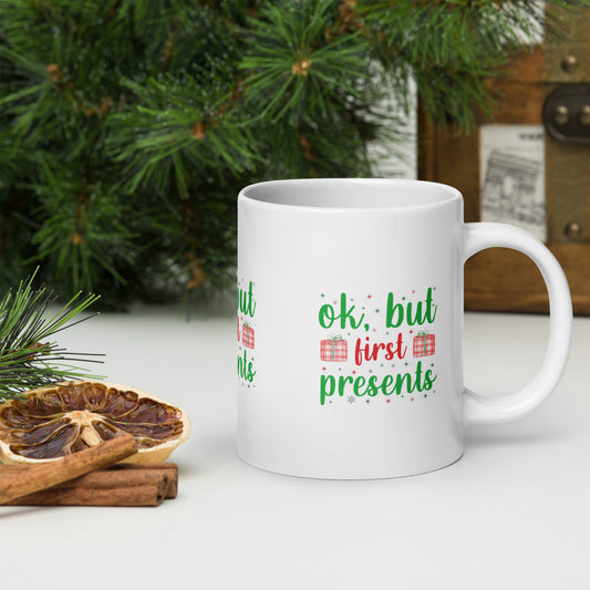 Ok, but first presents White Christmas Mug