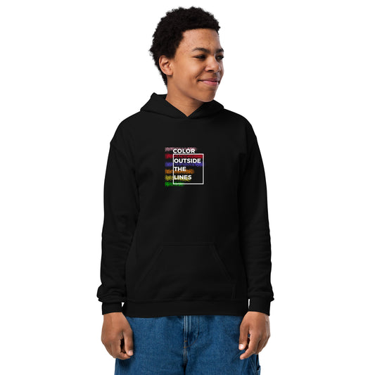 Color Outside the Lines - Youth Hoodie Sweatshirt