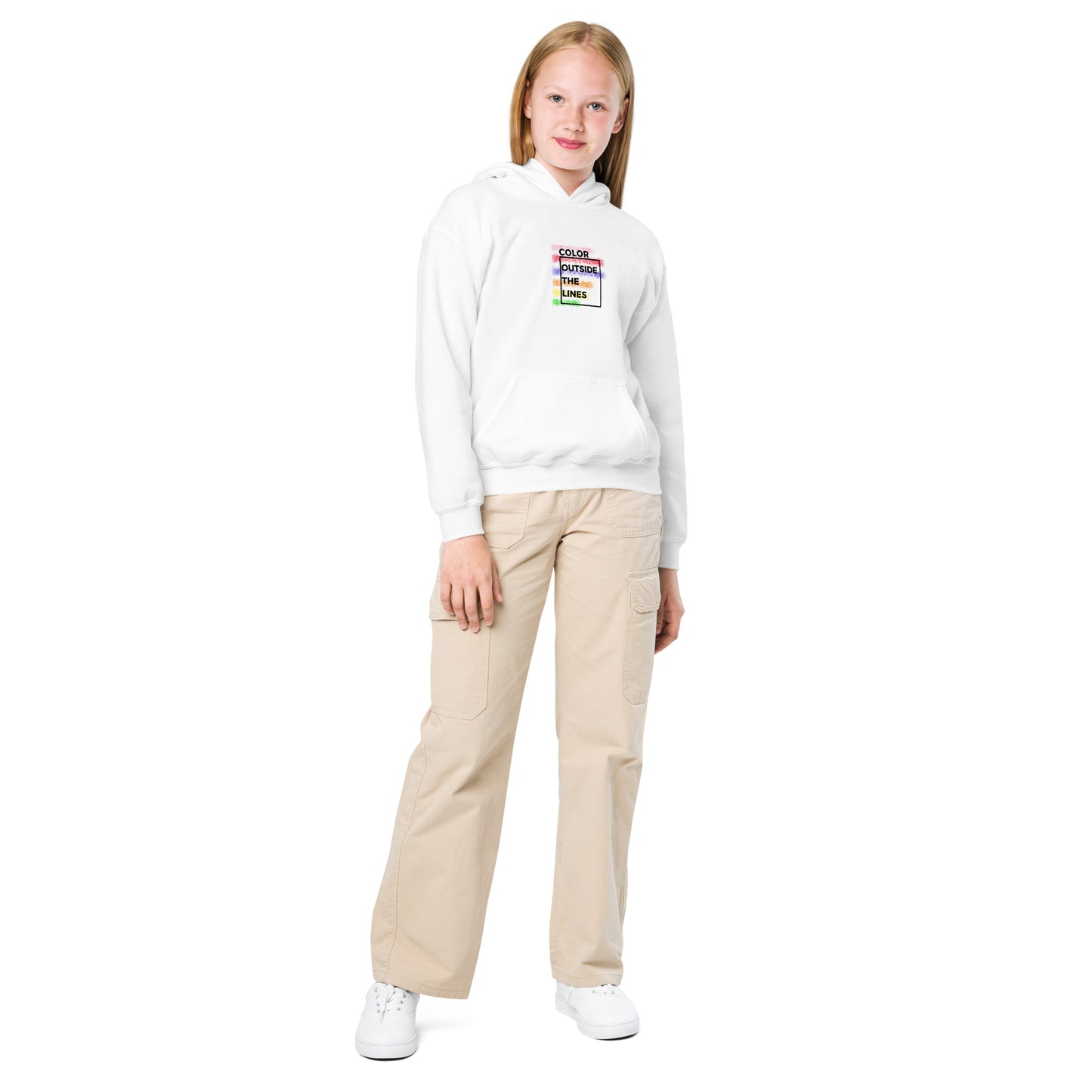 Color Outside the Lines - Youth Hoodie Sweatshirt