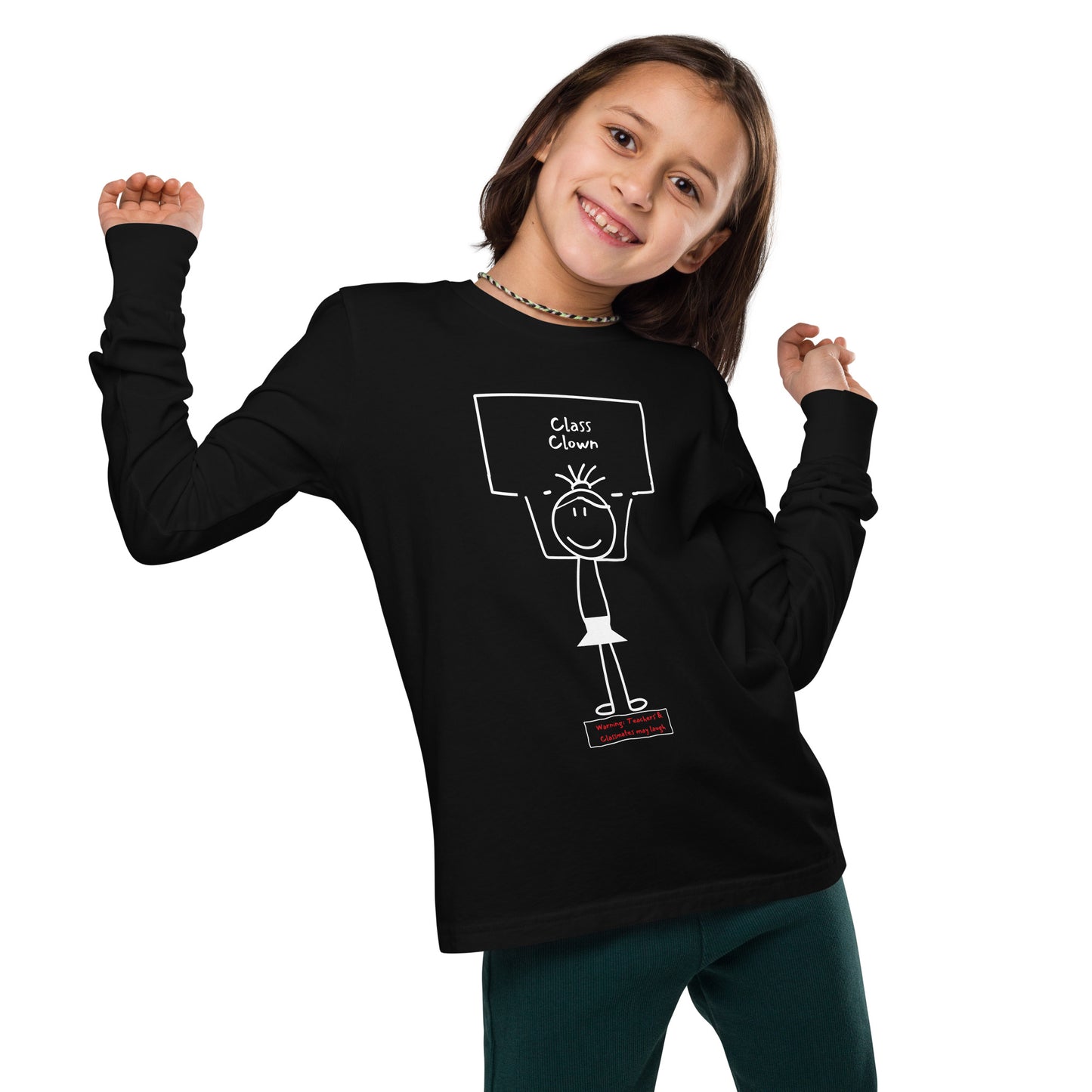 Class Clown (girl) - Youth Long Sleeve Tee